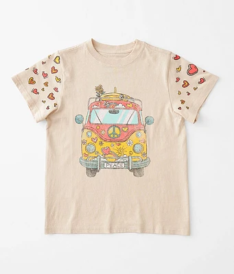 Girls - Goodie Two Sleeves Retro Van T-Shirt