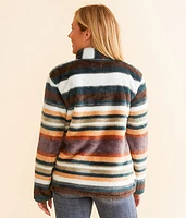 Striped Fleece Pullover