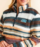 Striped Fleece Pullover