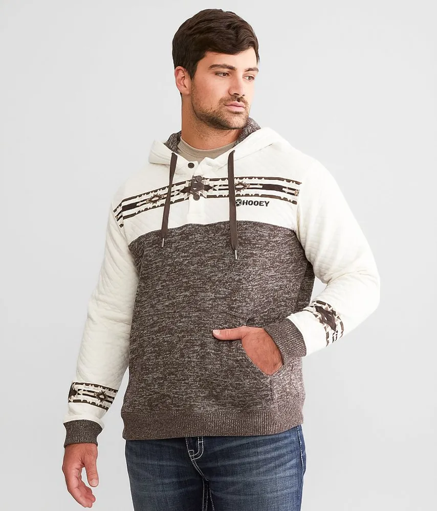 Hooey Jimmy Hooded Henley Sweatshirt