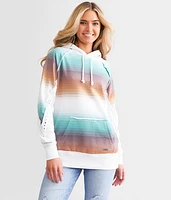 Hooey Serape Pattern Hooded Sweatshirt