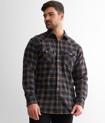 Hooey Embroidered Stretch Flannel Shirt