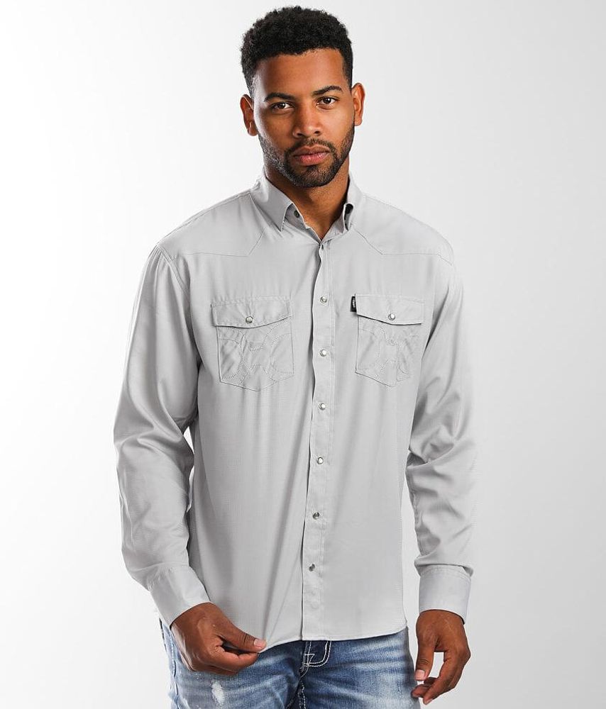 Sol Black Long Sleeve Pearl Snap Shirt – Hooey