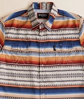 Boys - Striped Serape Performance Shirt