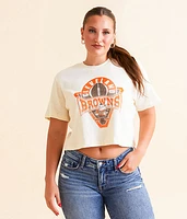 Junkfood Cleveland Browns Cropped T-Shirt