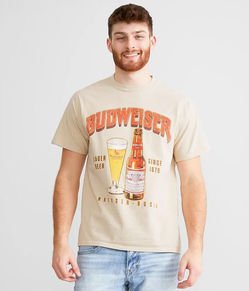 Junkfood Budweiser Glass & Bottle T-Shirt