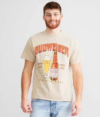 Junkfood Budweiser Glass & Bottle T-Shirt