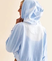 Cropped Zip Up Hoodie