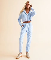 Cropped Zip Up Hoodie