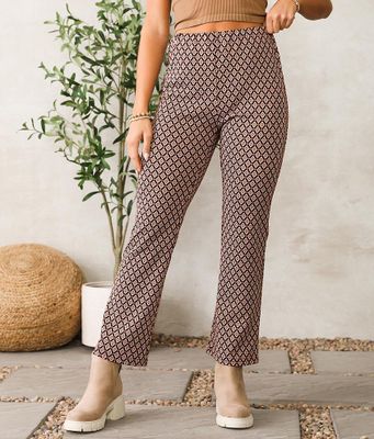 Willow & Root Medallion Cropped Flare Pant