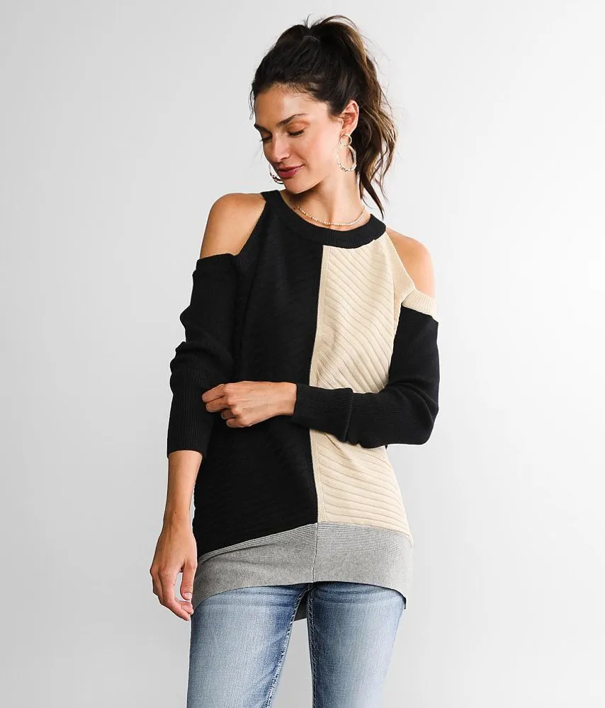 Daytrip Cold Shoulder Sweater