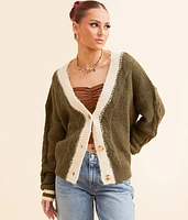 Gilded Intent Eyelash Cardigan Sweater