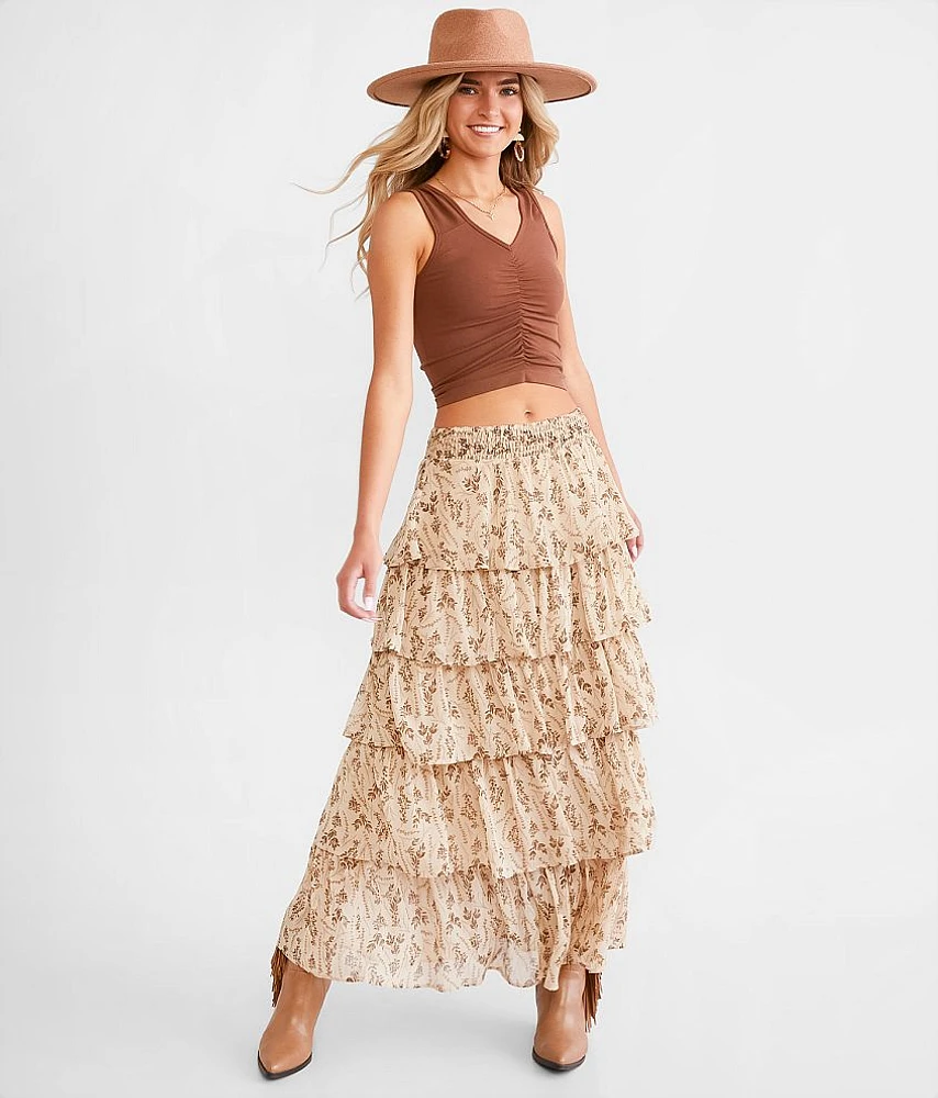 Illa Illa Tiered Maxi Skirt