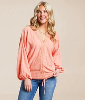 Crochet Cinch Tie Top