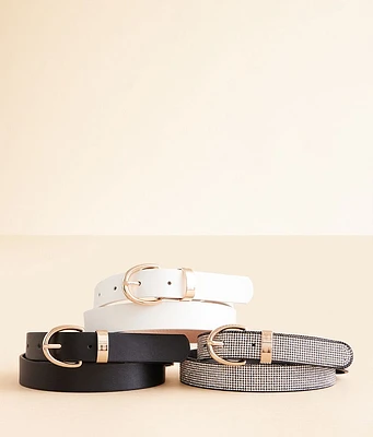 BKE 3 Pack Mixed Belt Set