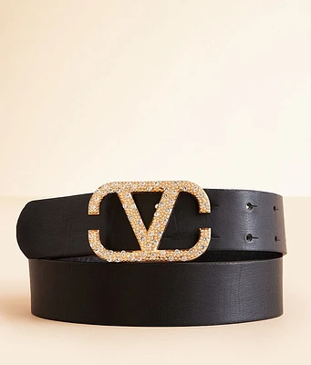 BKE Rhinestone Buckle Belt