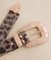 Leopard Glitz Belt