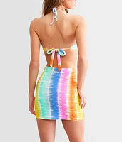 Rainbow Ombre Mini Skirt