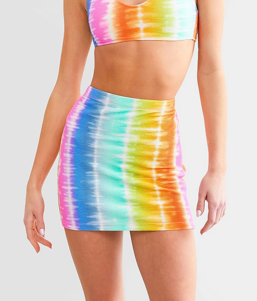 Hurley Rainbow Ombre Mini Skirt