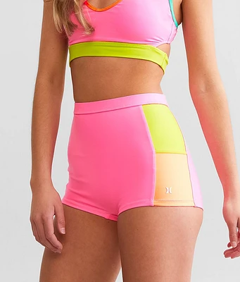 Around The Block Retro Neon Swim Short