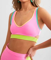 Around The Block Neon Swim Top