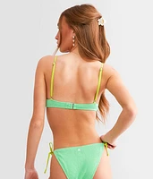 Neon Scrunch Swim Top