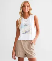 Hurley On Holiday Dani Cropped Tank Top