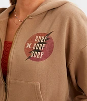 Surf Queen Cropped Hoodie