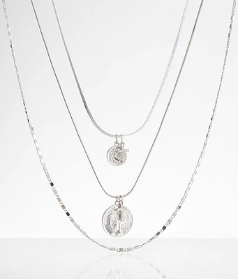 boutique by BKE 3 Pack Charm Necklace Set