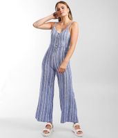 Indigo Rein Woven Striped Jumpsuit