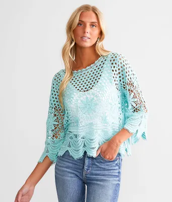 Eyelash Crochet Lace Top