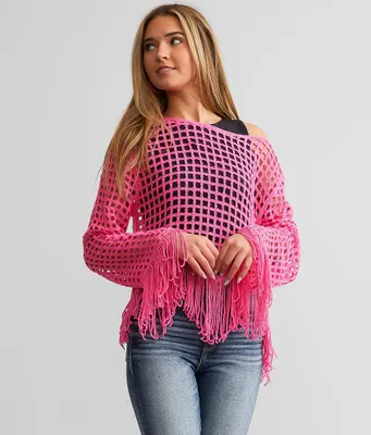 Crochet Fringe Sweater