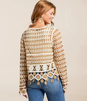 Mixed Stitch Crochet Cardigan