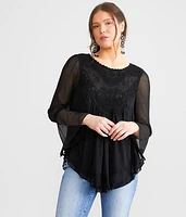 Semi-Sheer Mesh Top