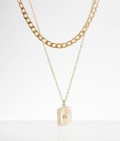 boutique by BKE Embossed Pendant Necklace