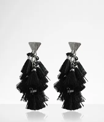 boutique by BKE Multi Tassel Earring