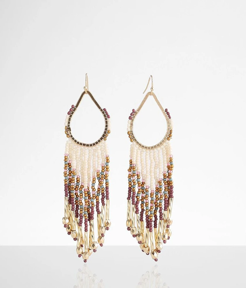 boutique by BKE Seed Bead Fringe Earring