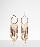 boutique by BKE Seed Bead Fringe Earring