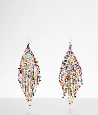 boutique by BKE Seed Bead Fringe Earring