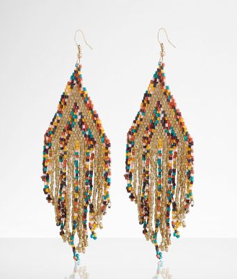 boutique by BKE Multi Seed Bead Drop Earring