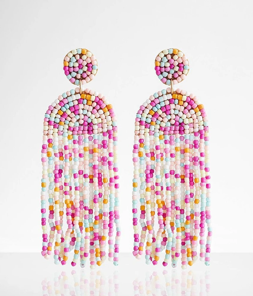 boutique by BKE Seed Bead Fringe Earring