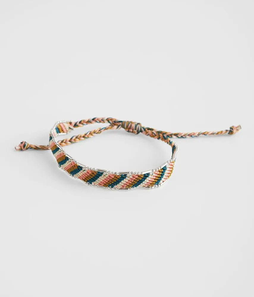 BKE Woven Bead Slider Bracelet