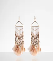 boutique by BKE Feather Drop Earring