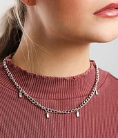 Rhinestone Charm Necklace