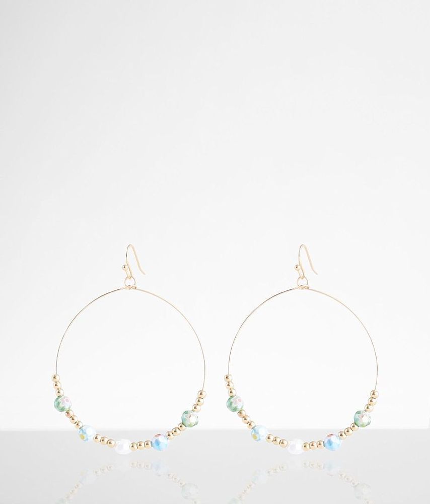 boutique by BKE Beaded Hoop Earring