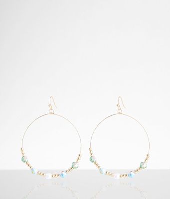 boutique by BKE Beaded Hoop Earring