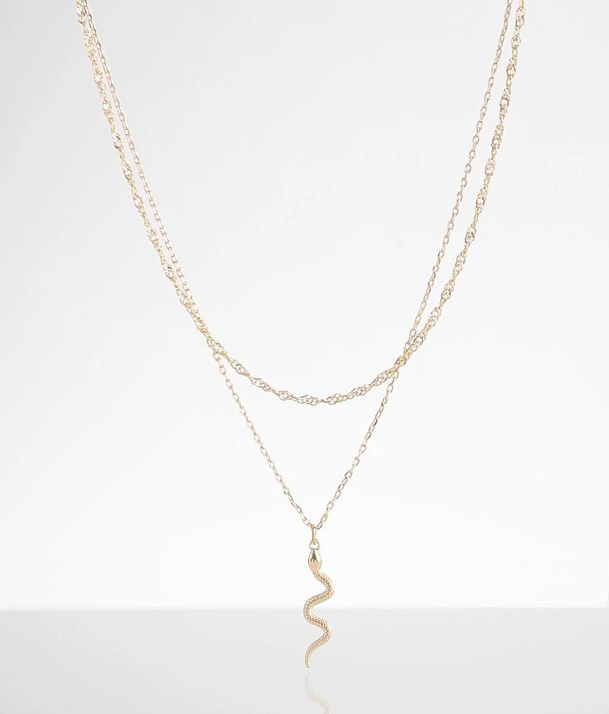 Snake Charm Necklace
