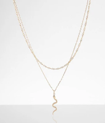 Snake Charm Necklace