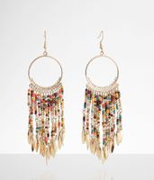 boutique by BKE Seed Bead Fringe Earring