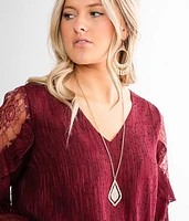 Rhinestone Pendant Necklace